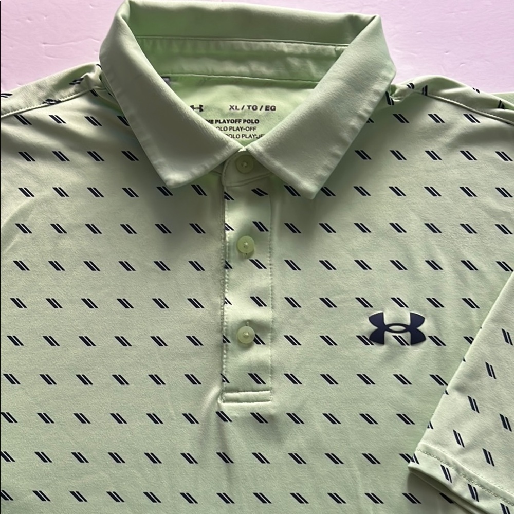 Under Armour Men's Light Acid Green Polo Shirt XL
